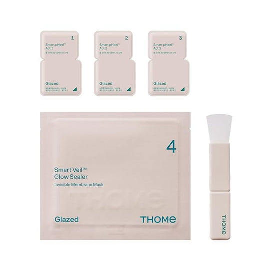 THOME G-Peel Program One Day Kit for Weekly Care | 4-Step Gentle Peeling for All Skin Types, Sensitive & Dry Skin | Perfect Routine to address fine wrinkles, lines, and hyperpigmentation(1 sheet)