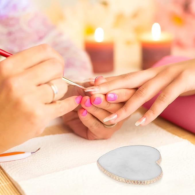 Resin Nail Art Palette Gold Edge Nail Holder
