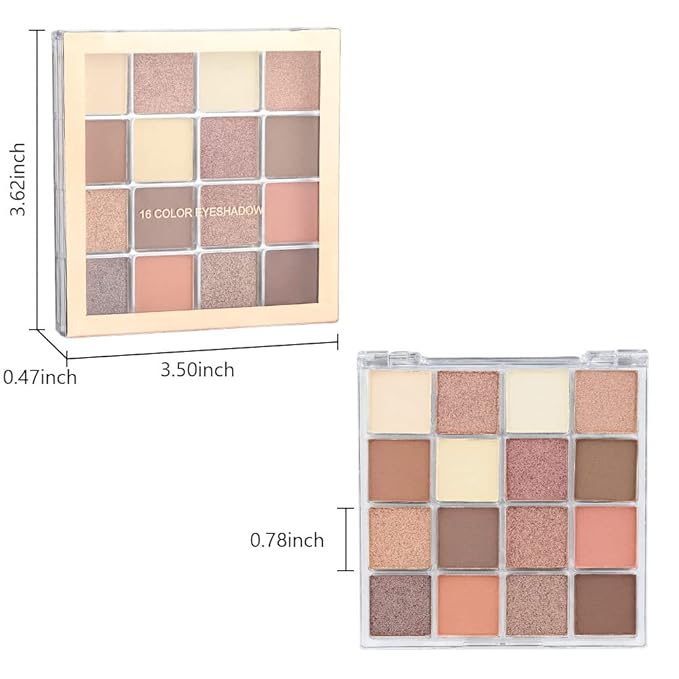 16 Girds Colorful Matte Shimmer Eyeshadow Palette
