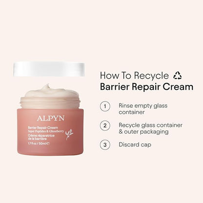 Alpyn Super Peptide & Ghostberry Moisturizer for Eczema, Barrier & Wrinkle Repair | Calm & Soothe Against Redness & Irritation | 1.7 oz / 50 ml