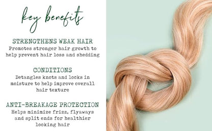 Rosemary & Mint Strengthening Leave-In Conditioner, Nourishes, Detangles & Fortifies Hair, Soothes Dry Scalp, 2-Pack, 240ml/8 fl oz Each