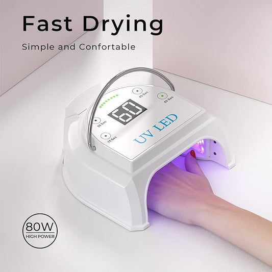 80w professional cordless uv led