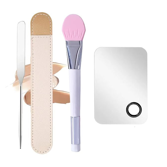 Makeup Spatula,Korean Spatula Makeup Stainless Steel Makeup Spatula