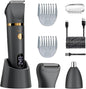 Body Trimmer for Men Ball Pubic Hair Trimmer Body Foil Shaver Razor Nose Ear Waterproof Wet Dry Groomer LED Display