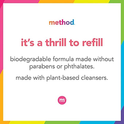 Method Foaming Hand Soap Refill, French Lavender, Recyclable Bottle, Biodegradable Formula, 28 fl oz (Pack of 4)