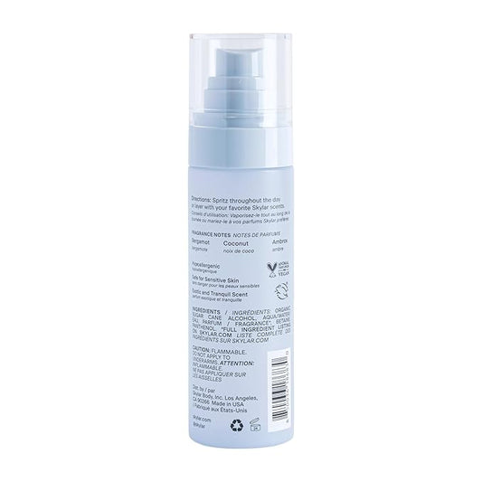 Skylar Coconut Cove Hair & Body Mist | Hypoallergenic & Clean Fragrance | Vegan, Cruelty Free, and Safe For Sensitive Skin | 80 ML, 2.7 Fl Oz