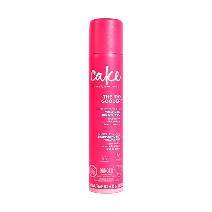 Cake Beauty Volumizing Dry Shampoo, The Do Gooder - Absorbs Oil, Adds Volume, Refreshes Hair - Residue Free - With Cornstarch - For All Hair Types - 120 g