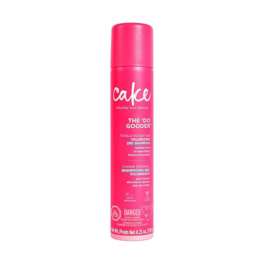 Cake Beauty Volumizing Dry Shampoo, The Do Gooder - Absorbs Oil, Adds Volume, Refreshes Hair - Residue Free - With Cornstarch - For All Hair Types - 120 g