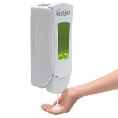 GOJO Foam Hand and Showerwash, Citrus and Ginger Fragrance, 1250 mL Foam Wash Refill ADX-12 Push-Style Soap Dispenser (Pack of 3) - 8813-03