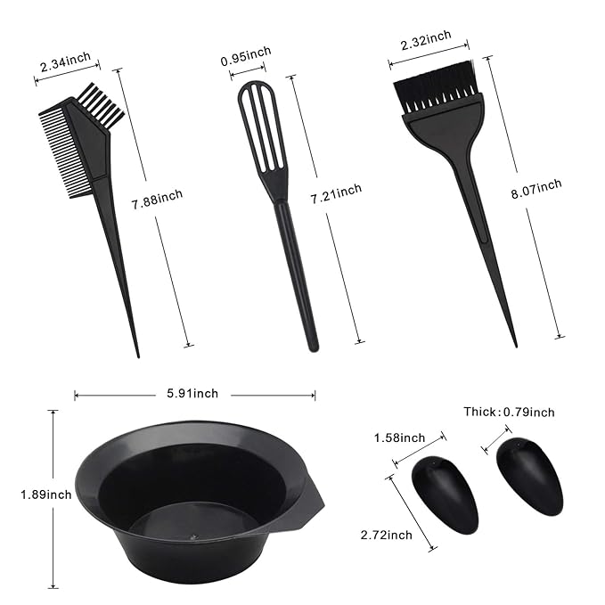 15 Pcs Hair Dye Coloring