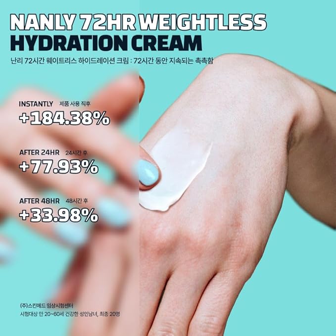 72 hours weightless hydration cream,