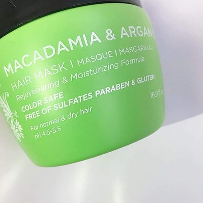 Luseta Macadamia Oil Hair Mask Deep Repair Hair Treatment Rejuvenating & Miosturizing for Normal and Dry Hair Intensive Care Conditioner16.9 oz