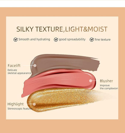 2 Colors Liquid Contour Beauty Wand, Highlighter and Blend. (3#/4#)