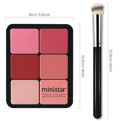 12 Colors Cream [Blush] Makeup Palette for Cheeks
