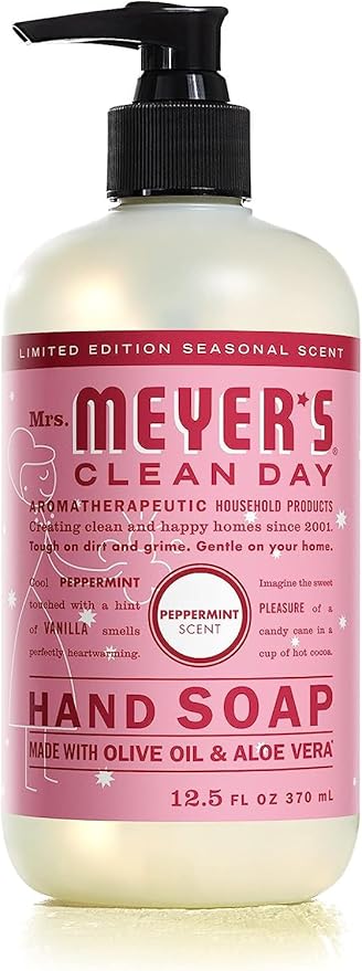 Mrs. Meyer's Liquid Hand Soap Peppermint, 12.5 Fl Oz. (Pack of 6)
