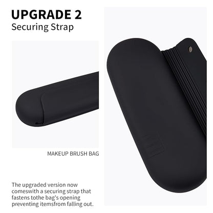 Silicone makeup brush holder travel