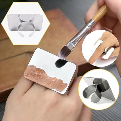 2pcs Stainless Steel Cosmetic Makeup Palette, Upgrad Stainless