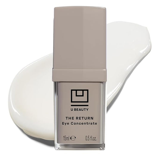 U Beauty The RETURN Eye Concentrate - Anti-Aging Eye Cream with Peptides and Antioxidants for Brighter and Tighter Under Eyes, Reduce Fine Lines, Puffiness & Dark Circles - 0.5 fl oz