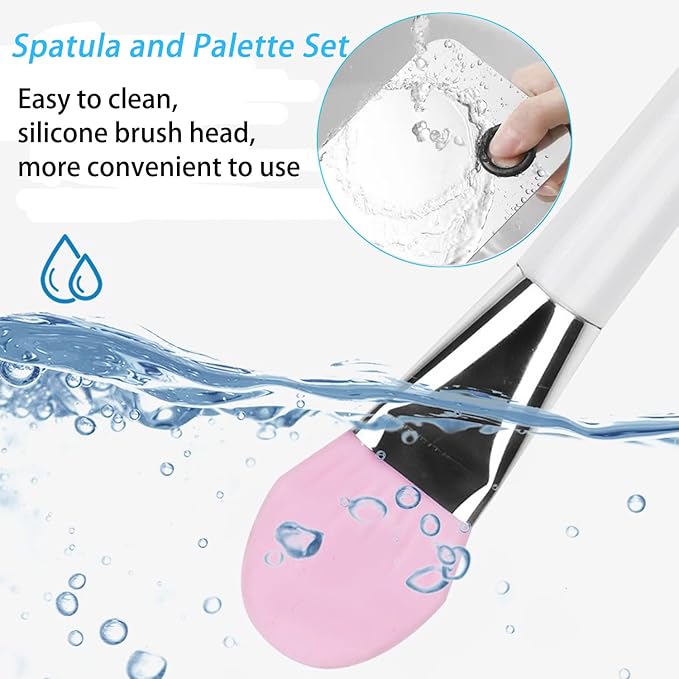 Makeup Spatula,Korean Spatula Makeup Stainless Steel Makeup Spatula