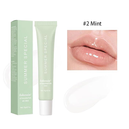 Summer Special Lip Butter Balm - Ultra-Hydrating, Nourishing Lip Care with Natural Ingredients, Shea Butter & Olive Butter, Soothes & Softens Dry Lips (#2 Mint, 0.5 Fl Oz (Pack of 1))