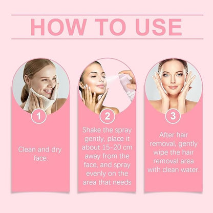 Hair Identifier Spray for Face Shaving, Body Hair Identifying Spray Plus Razor