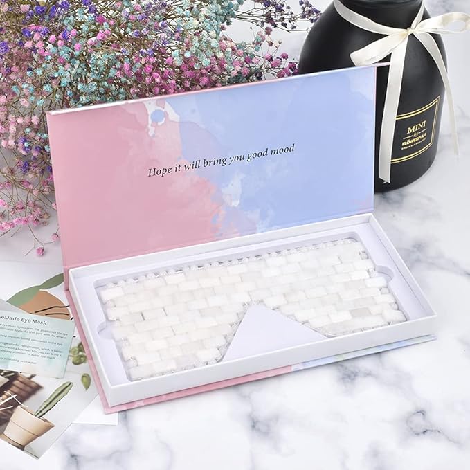 White jade eye mask cooling