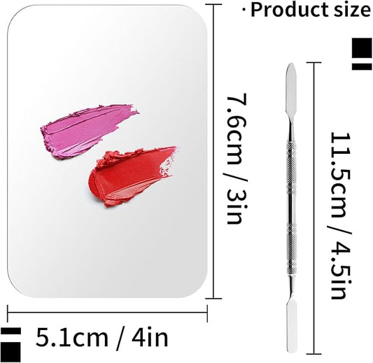 Makeup Foundation Mixing Nail Palette - Stainless Steel