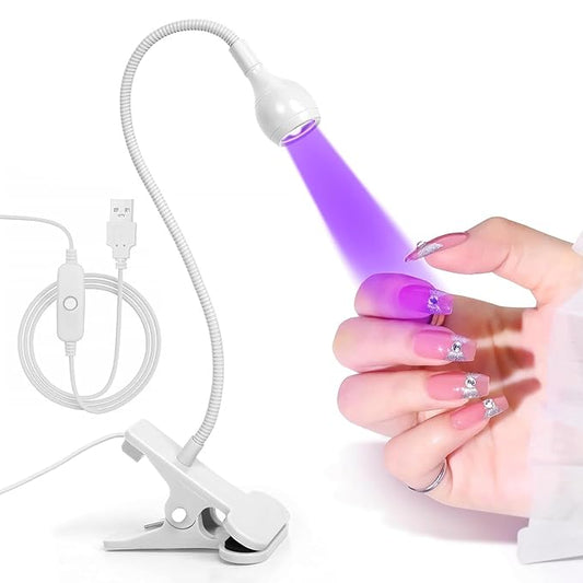 UV Nail Lamp, White, Metal,