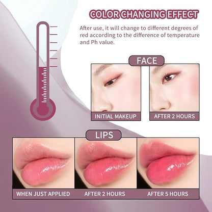 Moisturizing Blush Rouge Color Changing Blusher for Cheeks