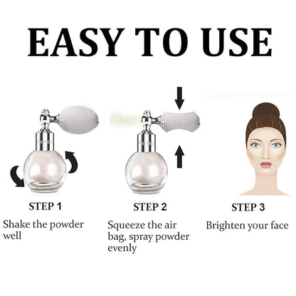 Highlighter Powder Spray, Longwear Glitter Spray for Body,
