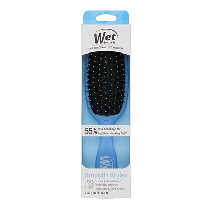 Wet Brush Shine Enhancer Hair Brush, Sky - Exclusive Ultra-soft IntelliFlex Bristles - Natural Boar Bristles for All Hair Types - For Women and Men, Wet and Dry Hair