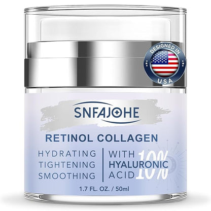 Instant Face Lift Cream with Retinol,Collagen & Hyaluronic Acid, Anti-Aging Moisturizer for Face, Neck & Décolleté,Firming Neck Cream for Women & Men, 1.7 Fl Oz