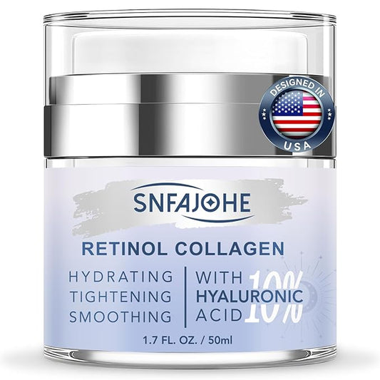 Instant Face Lift Cream with Retinol,Collagen & Hyaluronic Acid, Anti-Aging Moisturizer for Face, Neck & Décolleté,Firming Neck Cream for Women & Men, 1.7 Fl Oz