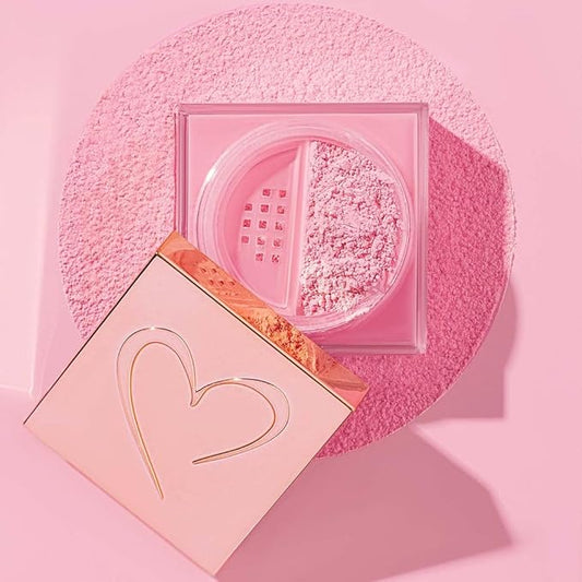 “Pink Cloud” | Loose Setting Powder Minimizes Pores Face