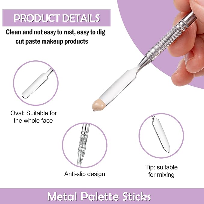 2 Pcs Resin Nail Art Palette and 2