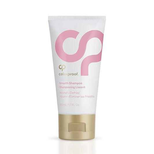 Colorproof Smooth Shampoo 1.7 Fl. Oz. Smoothing Travel Size Anti-Frizz Shampoo with with a Frizz-Fighting, Gentle, Cleansing, Hydrating Color-Protection Formula for Color Treated Hair, White Tea Scent