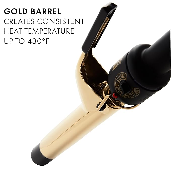 Hot Tools 1" Curling Iron for Beginners | Long-Lasting Results, Defined Curls and Easy to Use with Temperature Control for All Hair Types up to 430℉