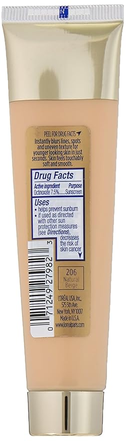 L'Oréal Paris Visible Lift Blur Foundation, Natural Beige, fl. oz.