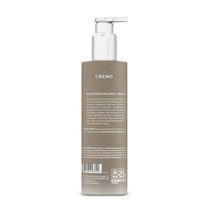 Cremo Skin Moisturizing Almond Bloom Women's Body Wash, Notes of Spicy Pink Pepper, Creamy Almond, and Soft Suede, 16 Fl Oz