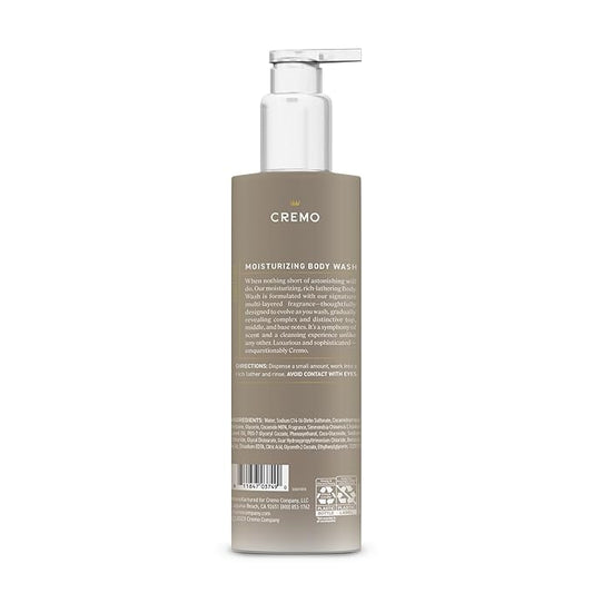Cremo Skin Moisturizing Almond Bloom Women's Body Wash, Notes of Spicy Pink Pepper, Creamy Almond, and Soft Suede, 16 Fl Oz