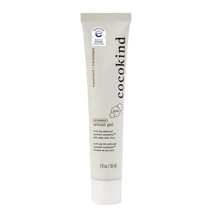 Cocokind Beginner Retinol Gel 0.1%, Improve the Appearance of Fine Lines and Uneven Texture without Irritation, Aloe and Cica to Prevent Dryness, 1 fl oz