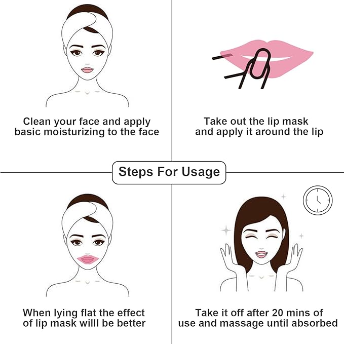 Adofect 30 Pieces Collagen Crystal Lip