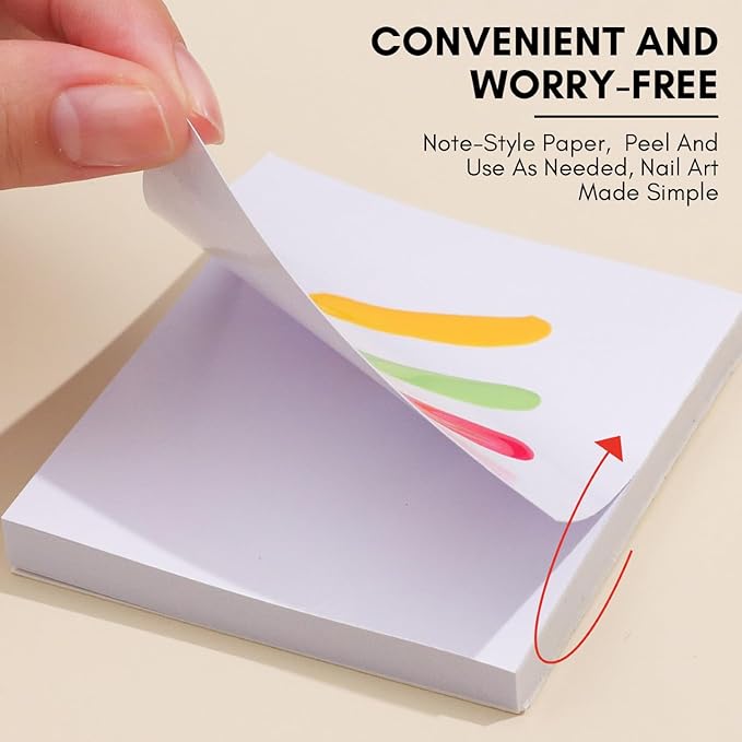 Makartt Gel Nail Polish Palette Paper, Disposable Nail
