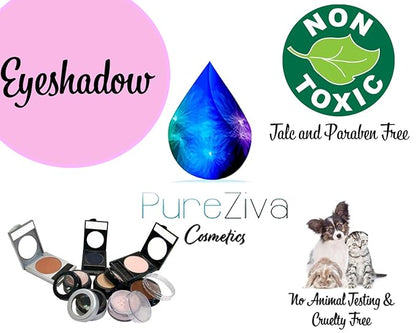 Pewter Frosted Misty Hunter Green Grey Silver Shimmer Pressed Powder Single Vegan Eyeshadow; Talc, Paraben & Cruelty Free