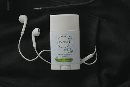 All Natural Deodorant For Teen Boys 100% Natural Aluminum-Free Carcinogen Free Kids Deodorant For Boys Clinically Proven To Be Safe For Children and Teenagers