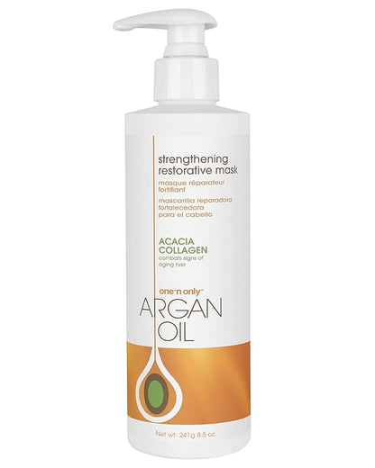 One 'n Only Hair Mask with Argan Oil, Strenghtening Restorative Mask, Helps Maintain Moisture Level for a Shiny Texture, Provides Color Protection, 8.5 Ounce