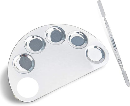 Stainless Steel Colour Professional 5 Paint Wells Palettes