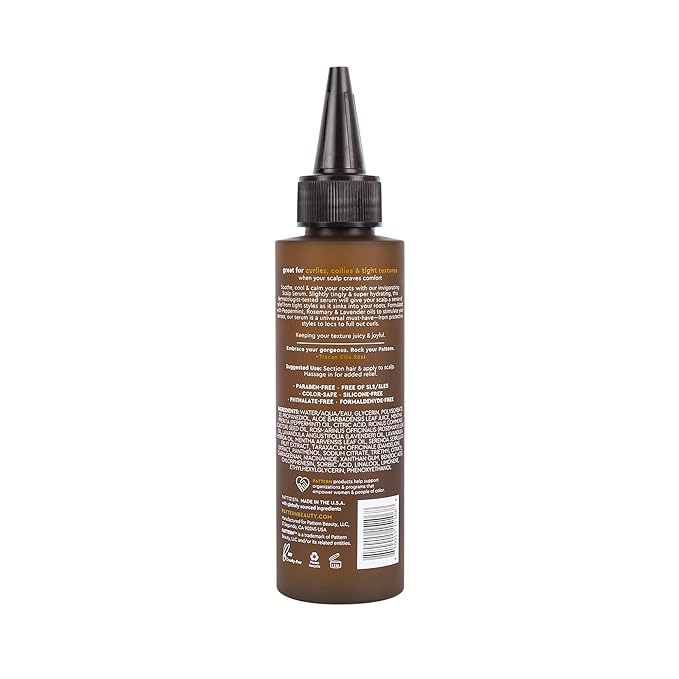 PATTERN Beauty by Tracee Ellis Ross Scalp Serum with Rosemary and Peppermint Oil to Moisturize Dry, Itchy Scalps, 4 Fl Oz