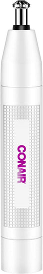 Conair Ear and Nose Hair Trimmer for Women, Cordless Battery-Powered, Patent 360 Bevel Blade for No Pull, No Snag Trimming Experience, True Glow by Conair