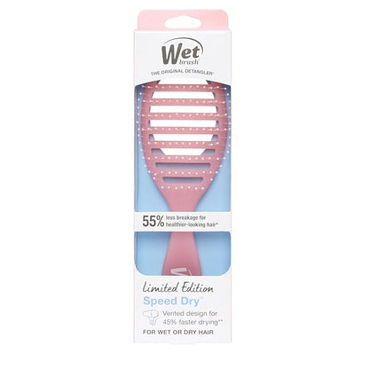Wet Brush Speed Dry Hair Brush, Pink Drink (Summer Quencher) - Vented Design & Soft HeatFlex Bristles Are Blow Dry Safe - Ergonomic Handle Manages Tangles - Pain-Free Hair Accessories